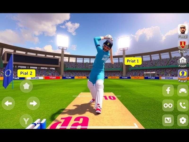 Titan Cricket VR Gameplay Screenshot